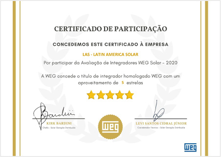 Certificado WEG
